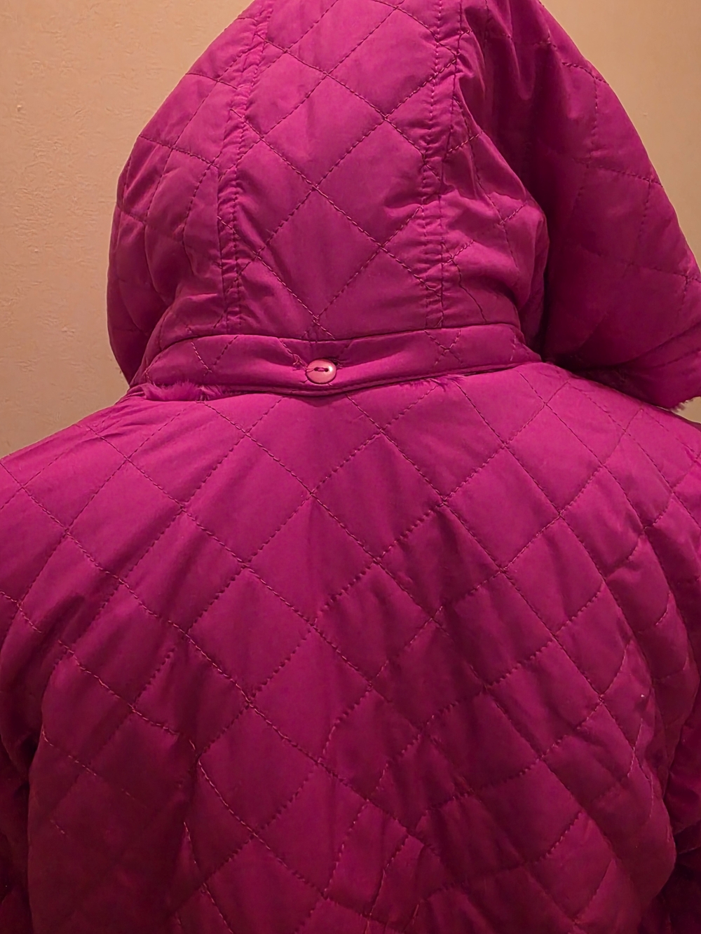 IMAN Plush Teddy Jacket in Vibrant Magenta - Picture 5 of 5